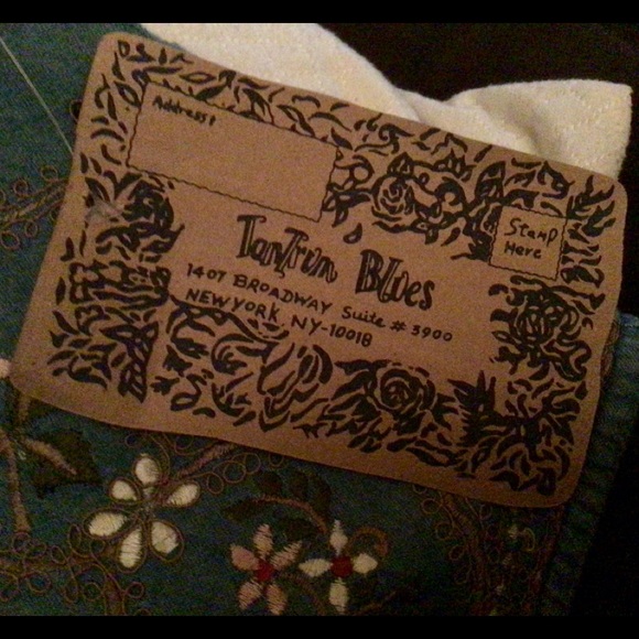 TANTRUM BLUES new with tags, 3x Denim floral embroidered vest, - Picture 4 of 5